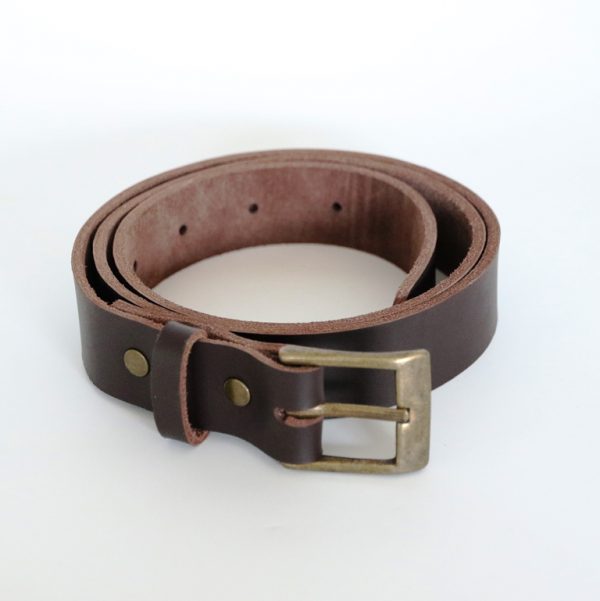 Leather Belt Dark Brown – Koei